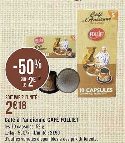 café à l'ancienne café folliet