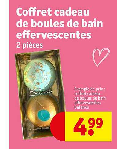 coffret cadeau de boules de bain effervescentes