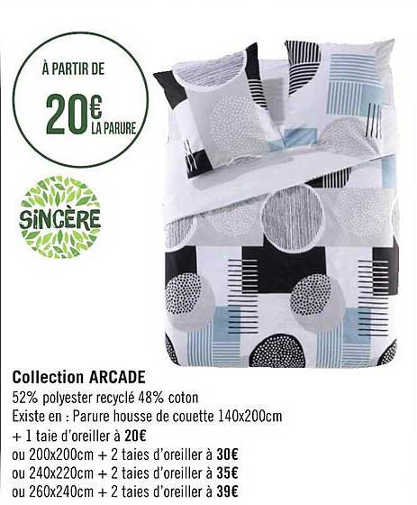 collection arcade sincère