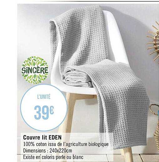 couvre lit eden sincère