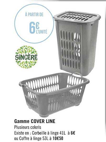 gamme cover line sincère