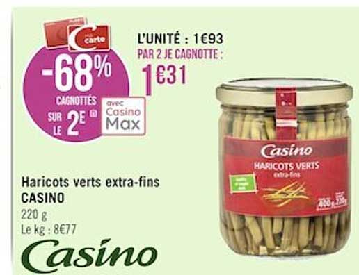 haricots verts extra-fins casino