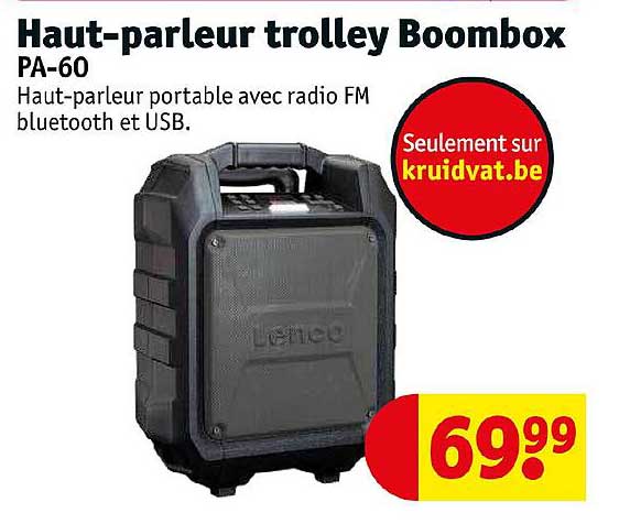 haut-parleur trolley boombox