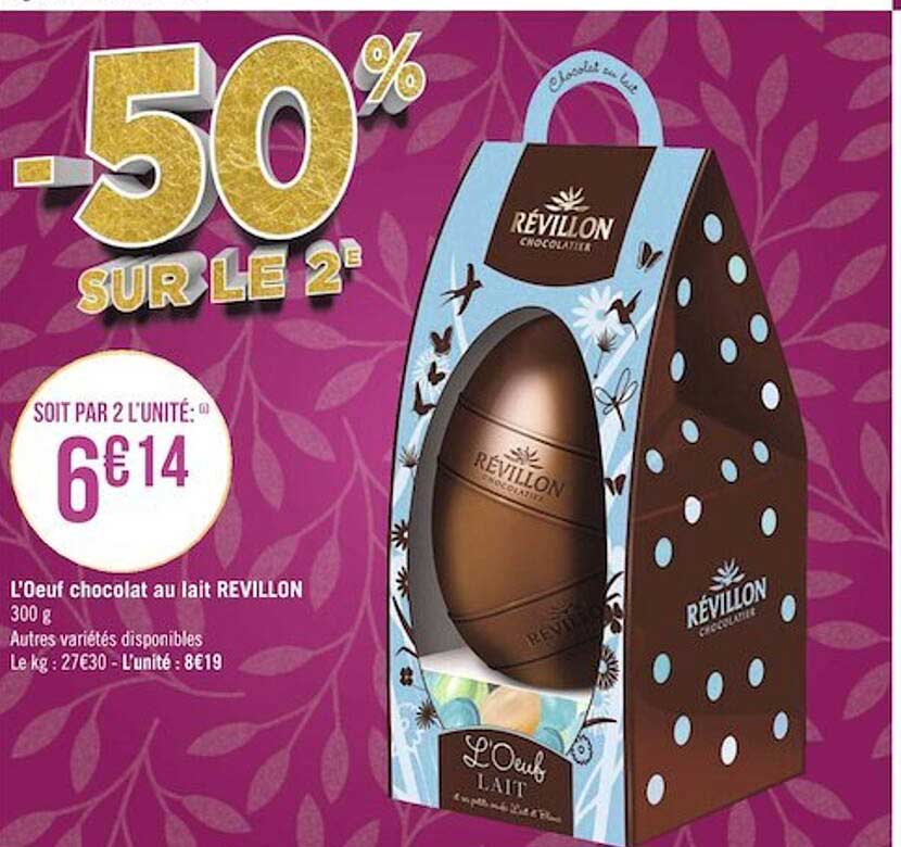 L'œuf Chocolat Au Lait Révillon