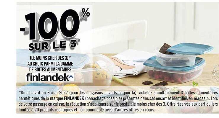 la gamme de boîtes alimentaires finlandek^