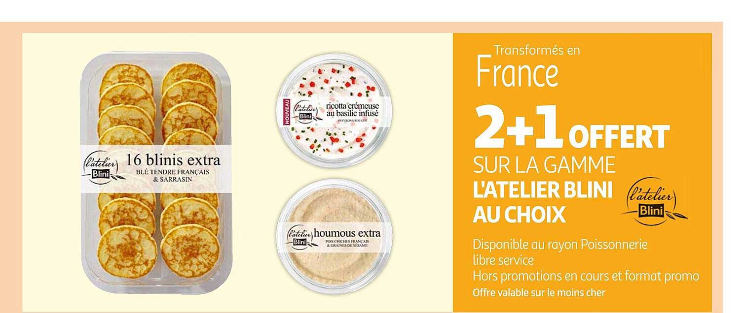 la gamme l'atelier blini aux choix