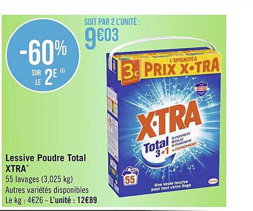 Lessive Poudre Total Xtra