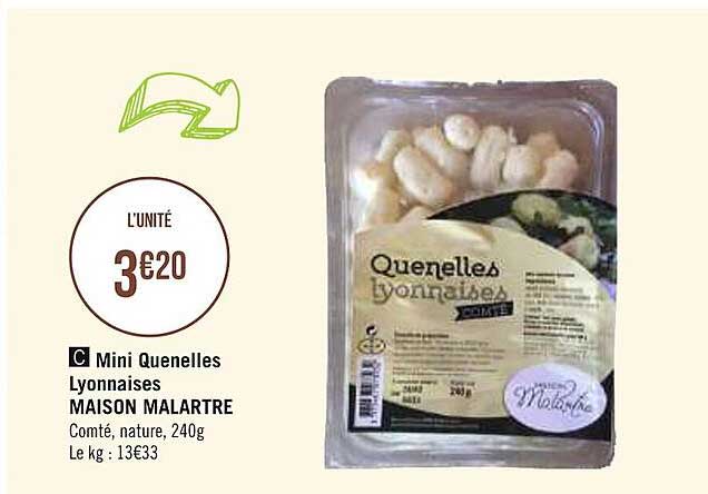 mini quenelles lyonnaise maison malartre