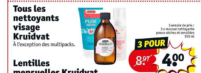 nettoyants visage kruidvat