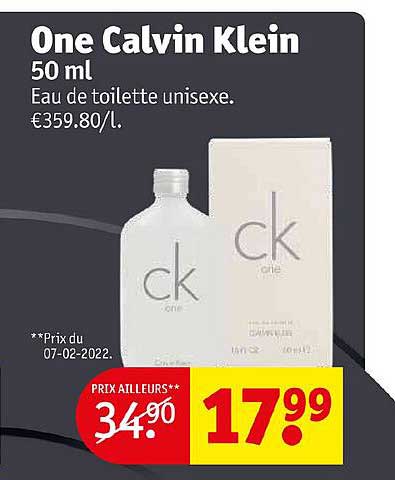one calvin klein 50 ml