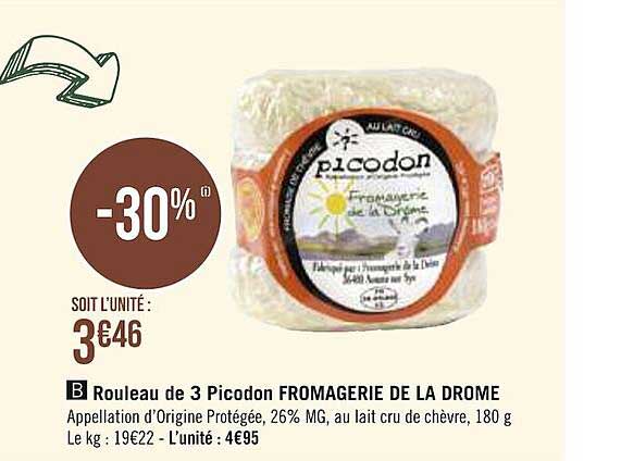 Rouleau De 3 Picodon Fromagerie De La Drome
