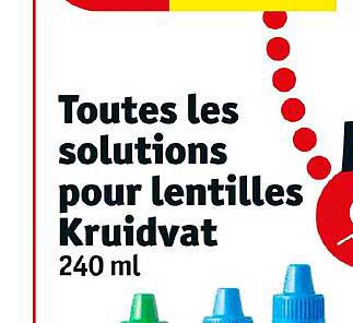 solutions pour lentilles kruidvat