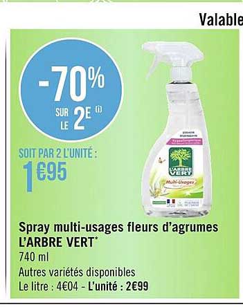 spray multi-usages fleurs d'agrumes l'arbre vert