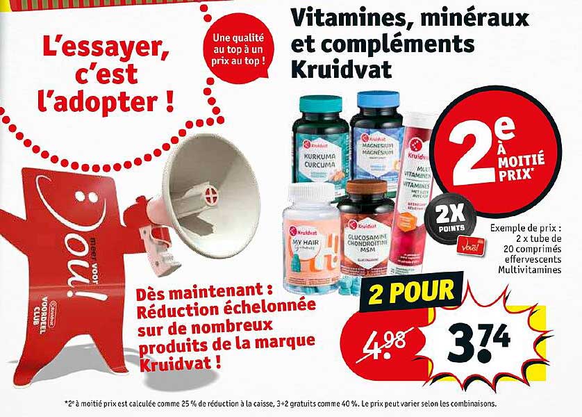 Vitamines, Minéraux Et Compléments Kruidvat