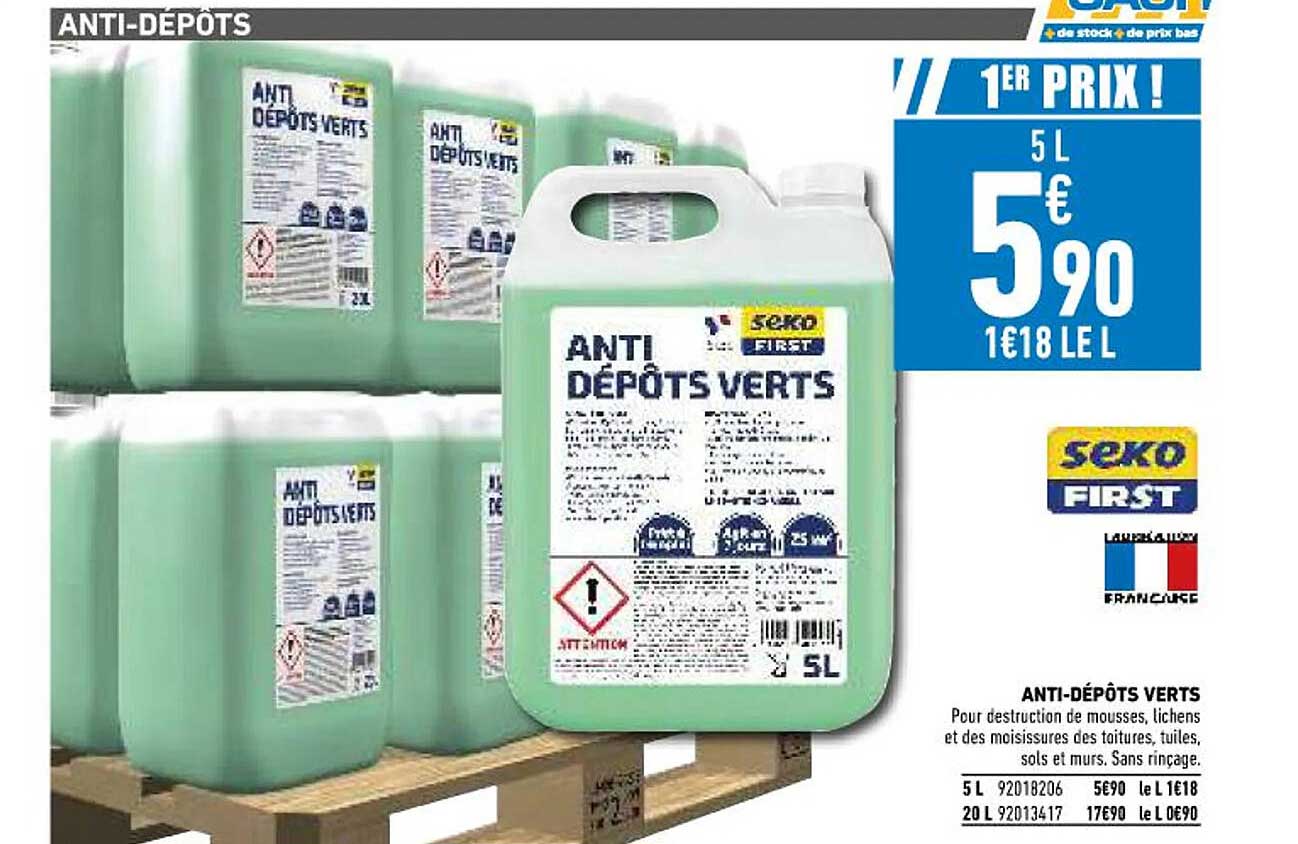 anti-dépôts verts seko first