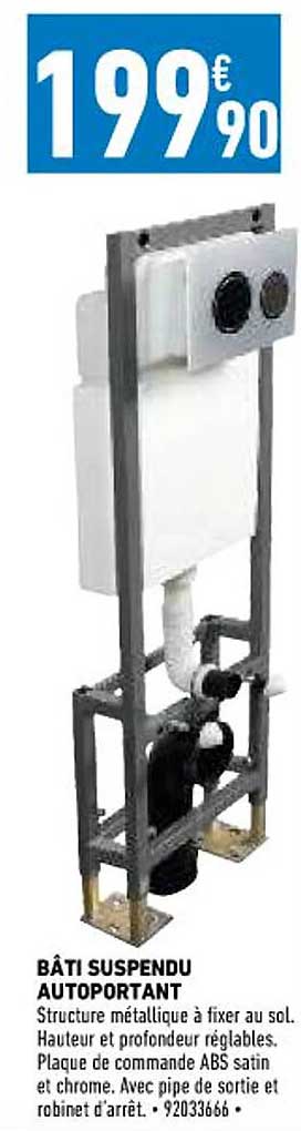 bâti suspendu autoportant