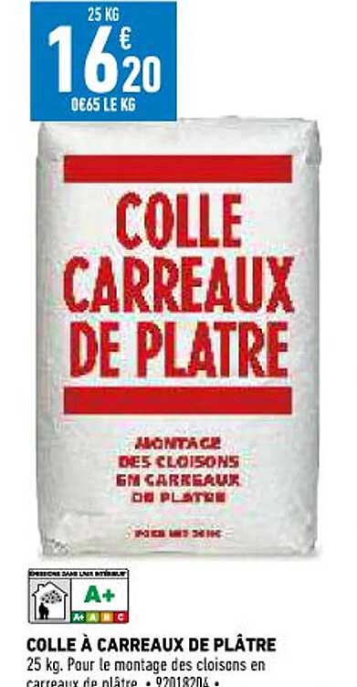 Colle à Carreaux De Plâtre