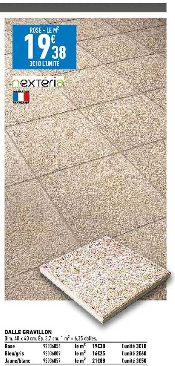 dalle gravillon nextéria