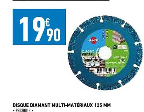 disque diamant multi-matériaux 125 mm