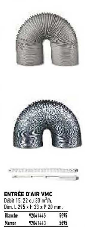 entrée d'air vmc