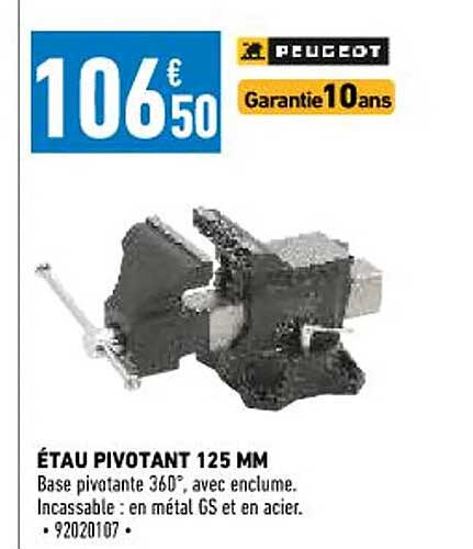 étau Pivotant 125 Mm