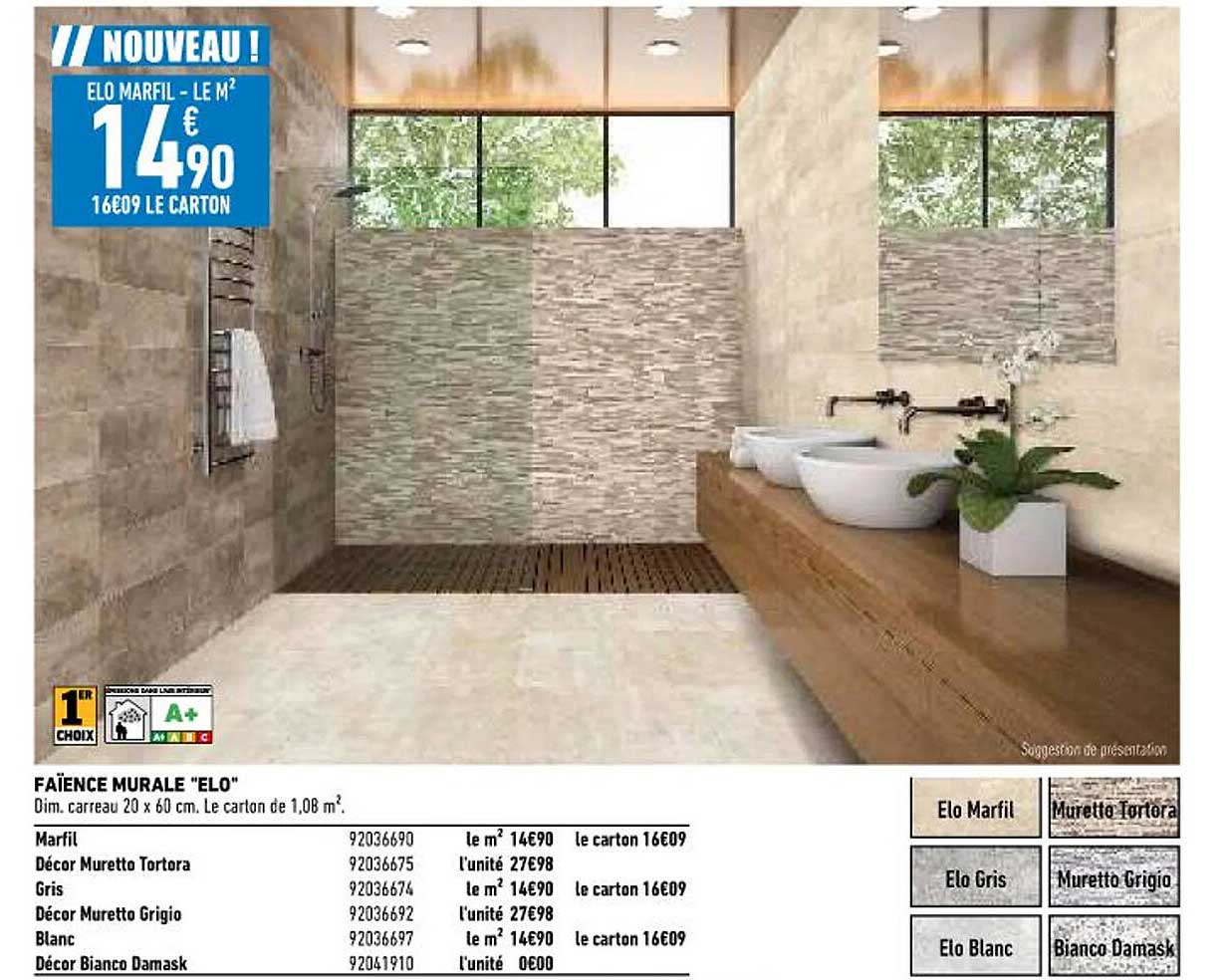 faïence murale "elo"