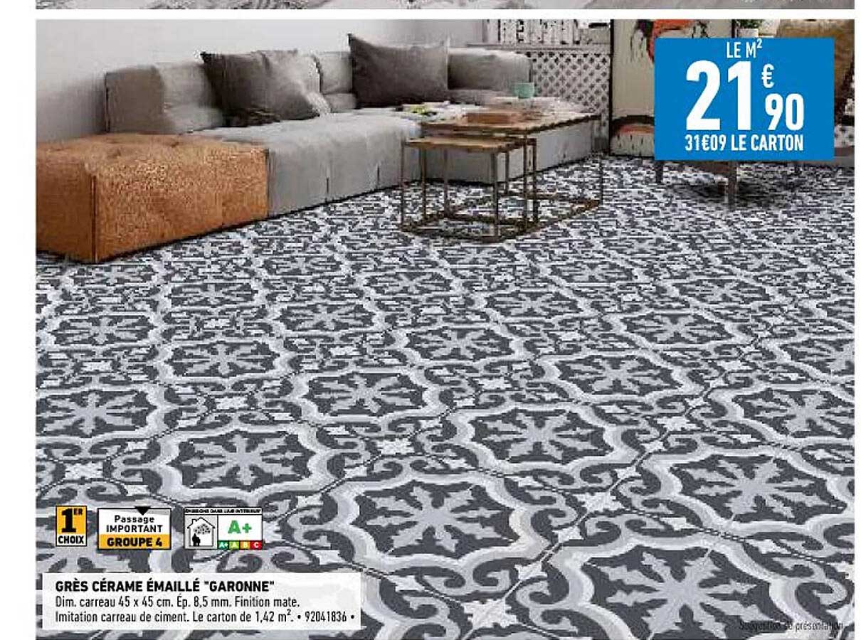grès cérame émaillé "garonne"