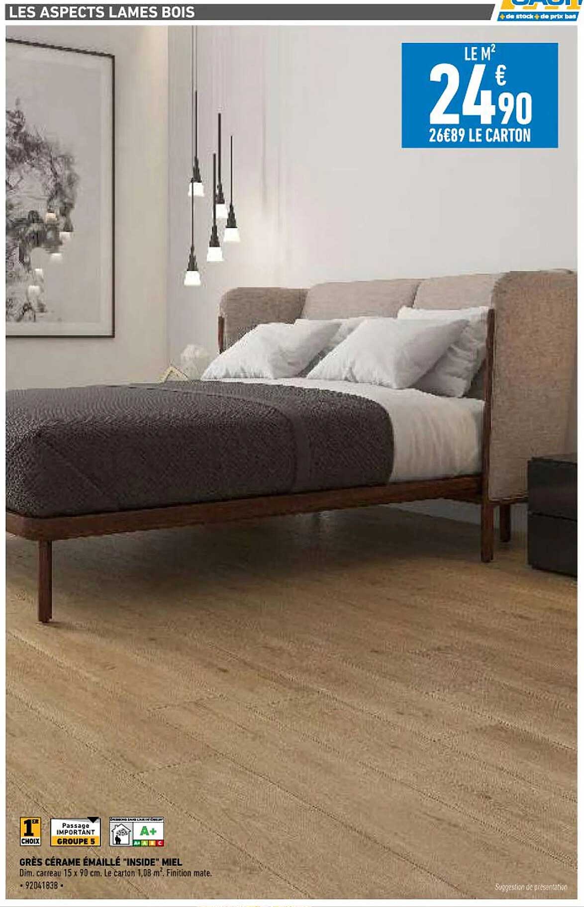 grès cérame émaillé "inside" miel