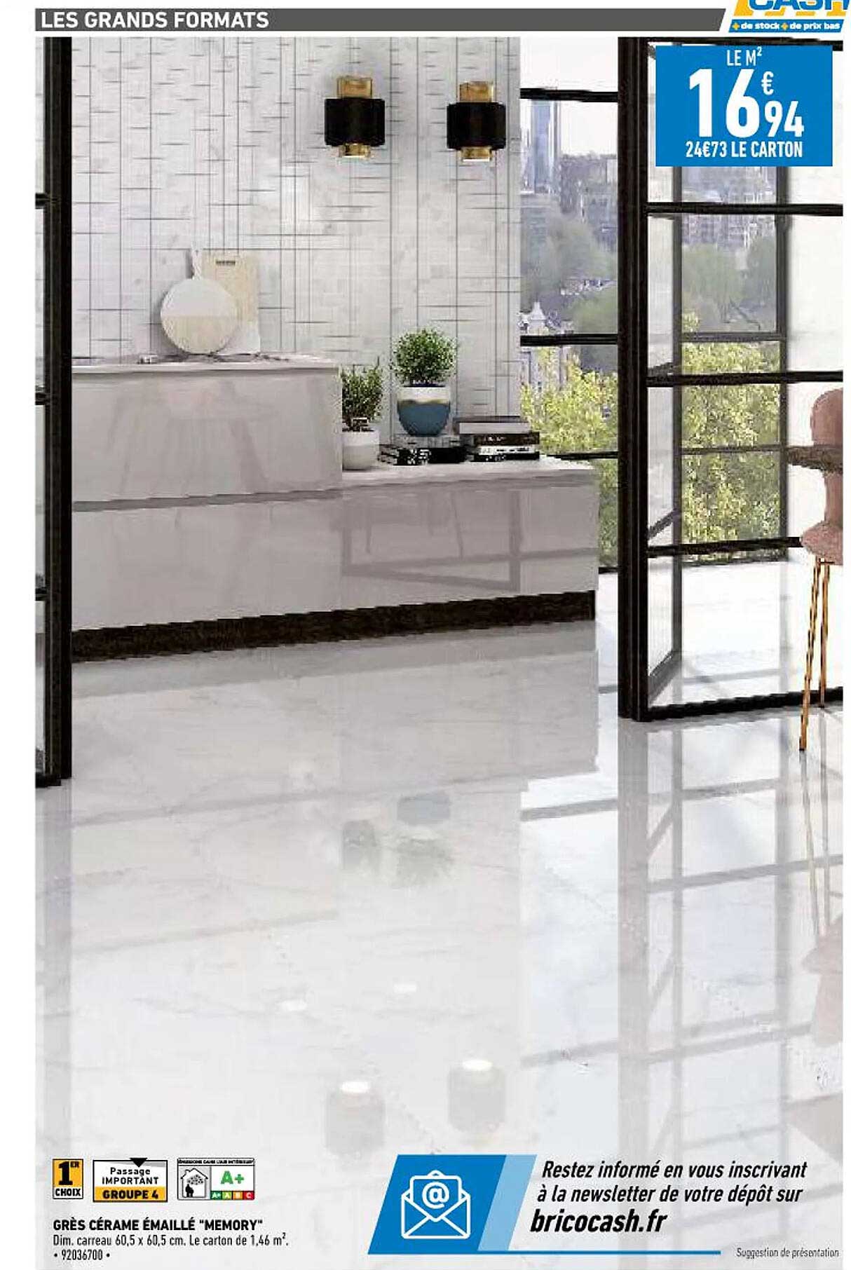 grès cérame émaillé "memory"