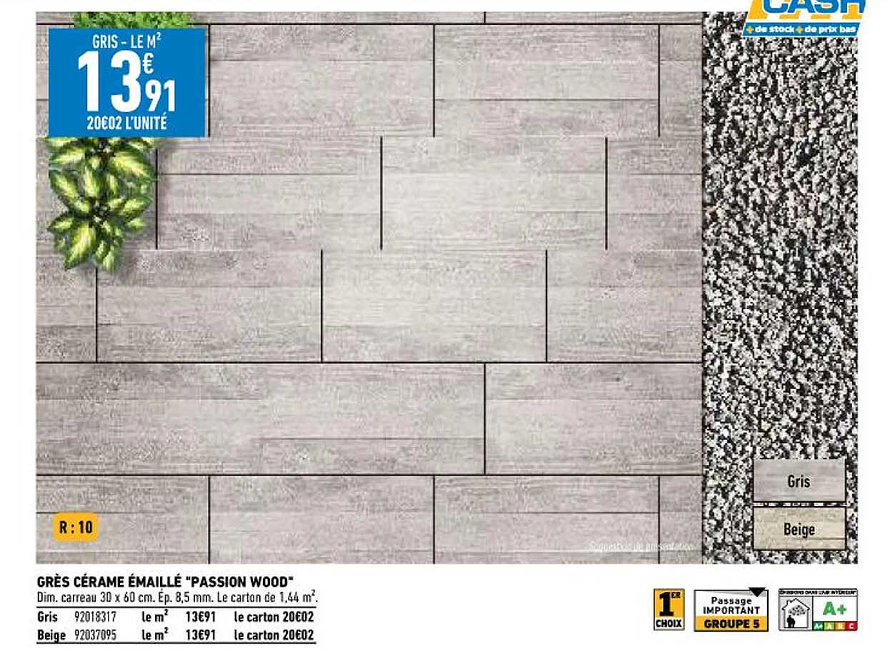 grès cérame émaillé "passion wood"