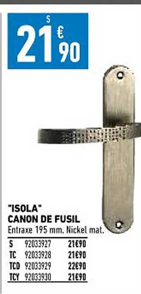 "isola" canon de fusil