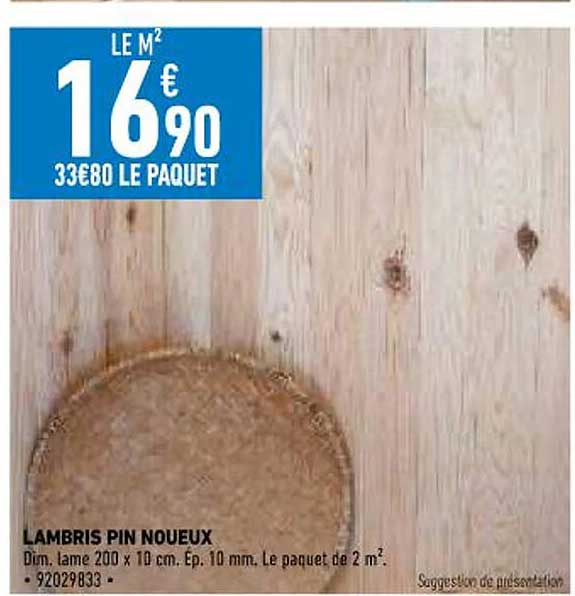 lambris pin noueux