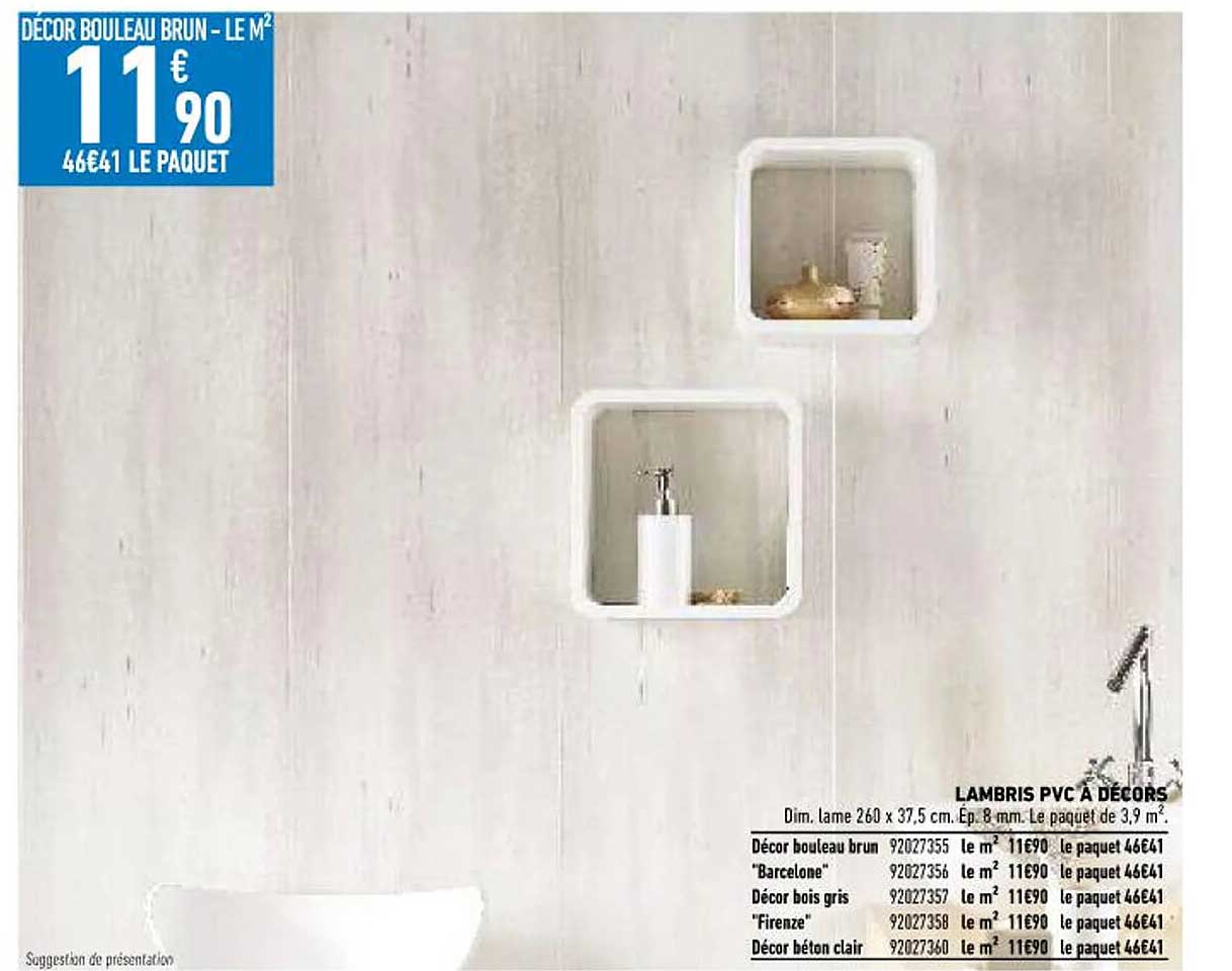 lambris pvc à décors