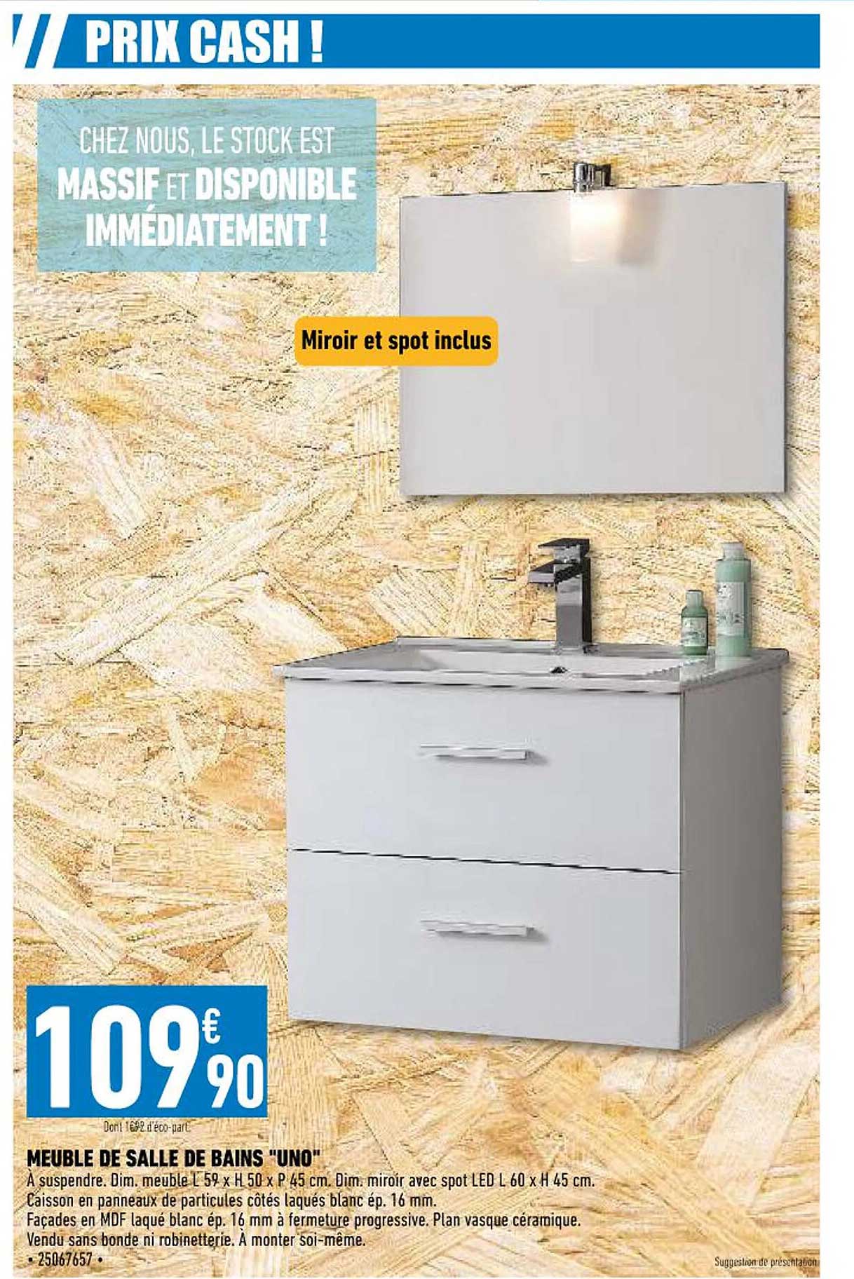 Meuble De Salle De Bains "uno"