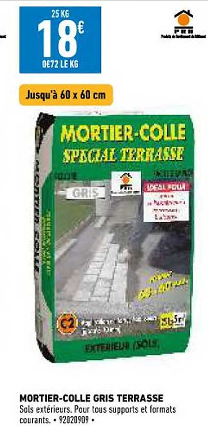 mortier-colle gris terrasse