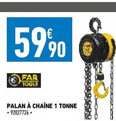 palan à chaîne 1 tonne far tools