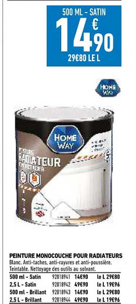 Peinture Monocouche Pour Radiateurs Home Way