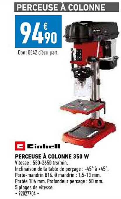 Perceuse à Colonne 350w Einhell