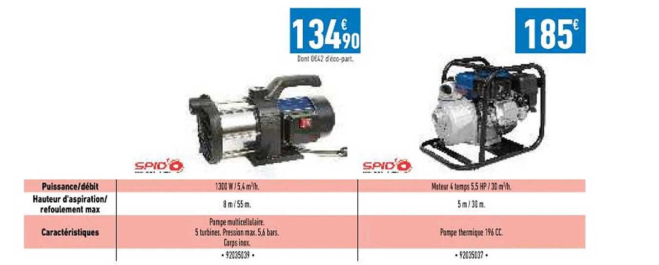 Pompe Multicellulaire, Pompe Thermique