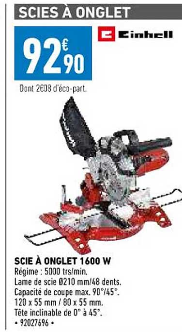 scie à onglet 1600w einhell