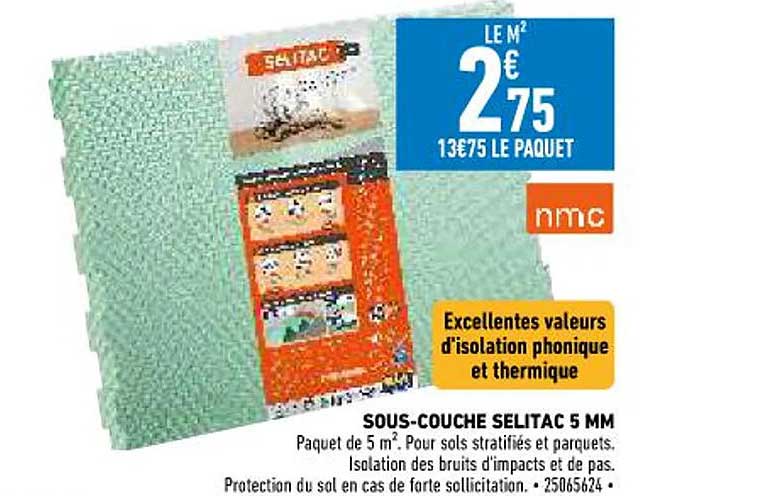 sous-couche selitac 5 mm nmc