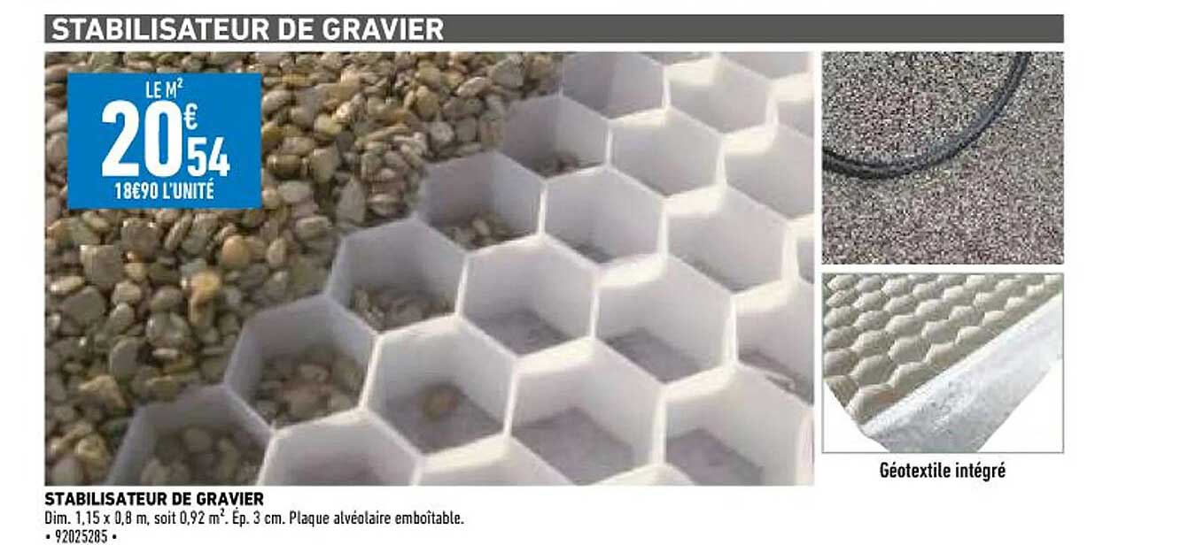 stabilisateur de gravier