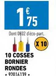 10 cosses bornier rondes