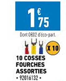 10 cosses fourches assorties
