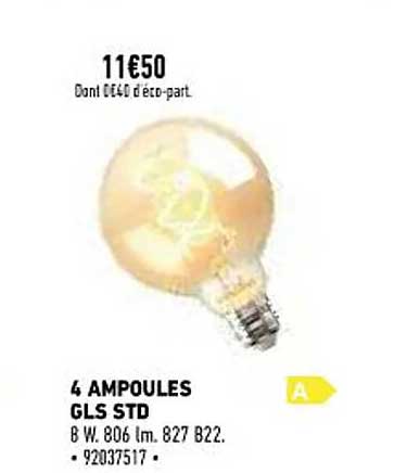 4 ampoules gls std