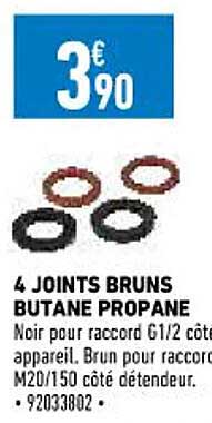 4 joints bruns butane propane