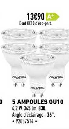 5 ampoules gu10