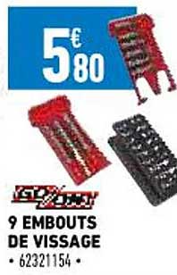 9 embouts de vissage go-on!