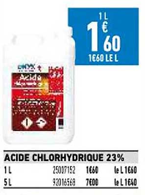 acide chlorhydrique 23%