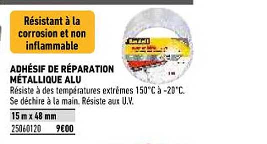 Adhésif De Réparation Métallique Alu